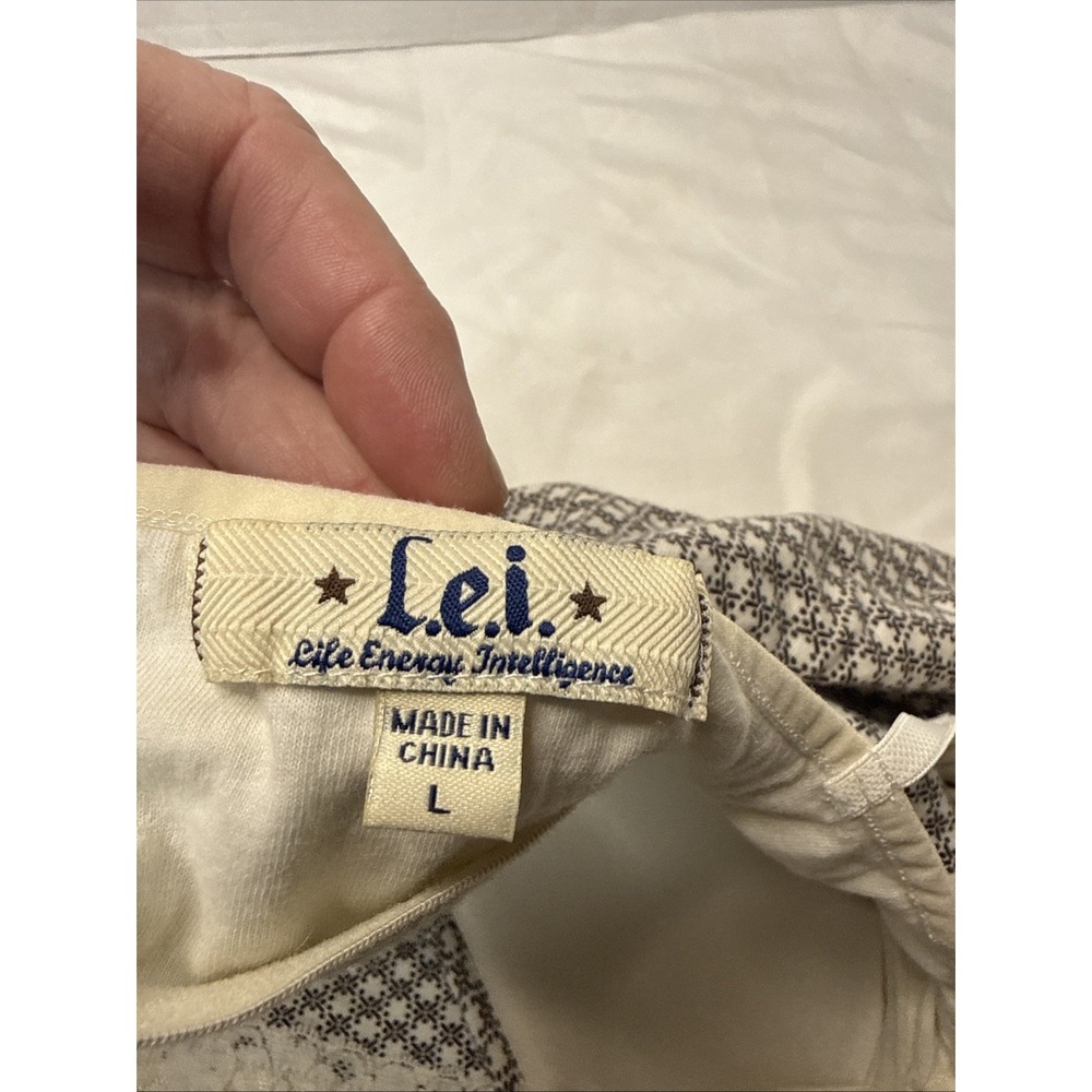 LEI Vintage Y2K Dot Black White Lace Cami Tank Bra Top Sweetheart Cotton Baby - Picture 6 of 10